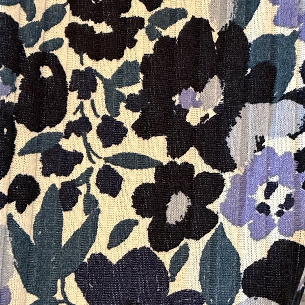 LuLaRoe Floral Maxi Skirt in Navy, Black, and Lavender - Picture 5 of 5